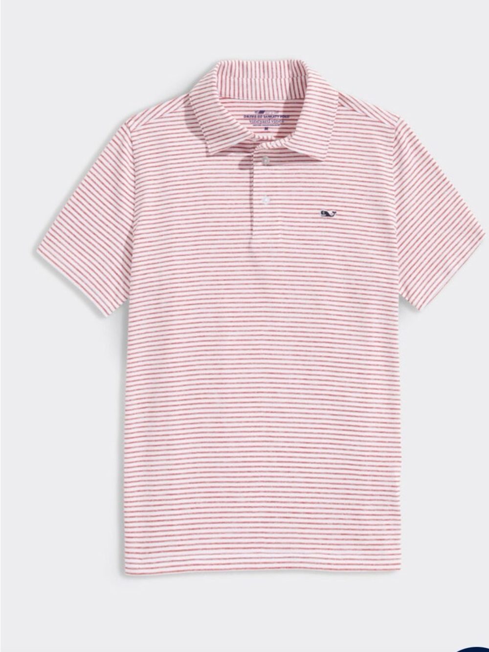 Vineyard Vines Striped Pink Polo Shirt Youth